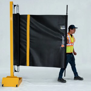 retractable light barrier for welding