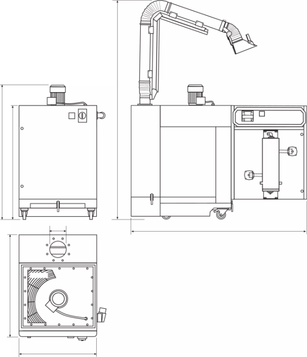 Jetclean DF Self Cleaning Extractor - Pioneer Laser Welders