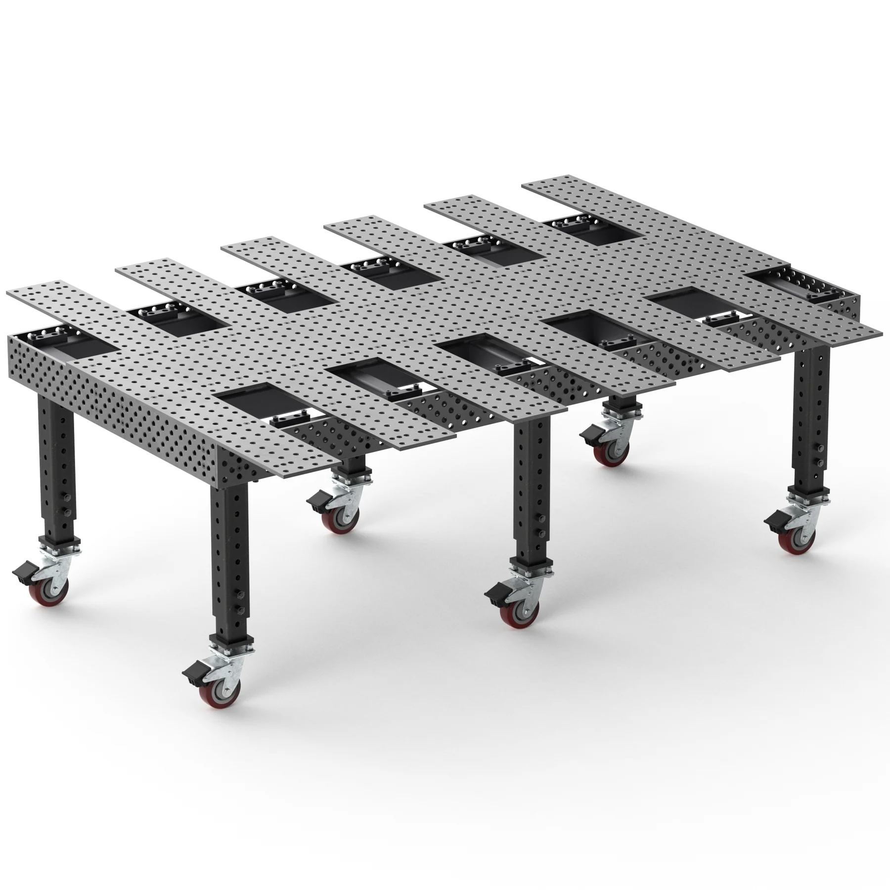 BuildPro ALPHA 6 ft x 4 ft Five-Face Welding Table - Image 4