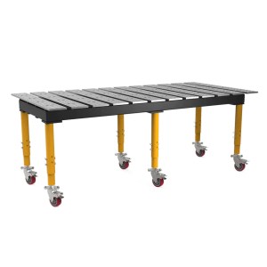 BuildPro 8 ft x 4 ft Slotted Welding Table