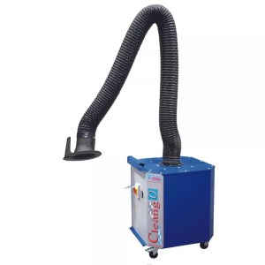 blue and white fume extractor